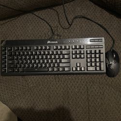 corsair k55 rgb keyboard & logitech g502 mouse