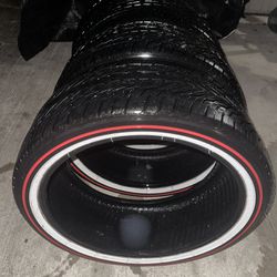Red Vogue Tires 245/40/20