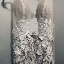 Brand New Nox Anabel Wedding Dress – Size 10 – White/Nude – Tags On