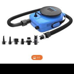 Inflatable Paddle Board/ Boat Pump 20 PSI Led Smart Pump 