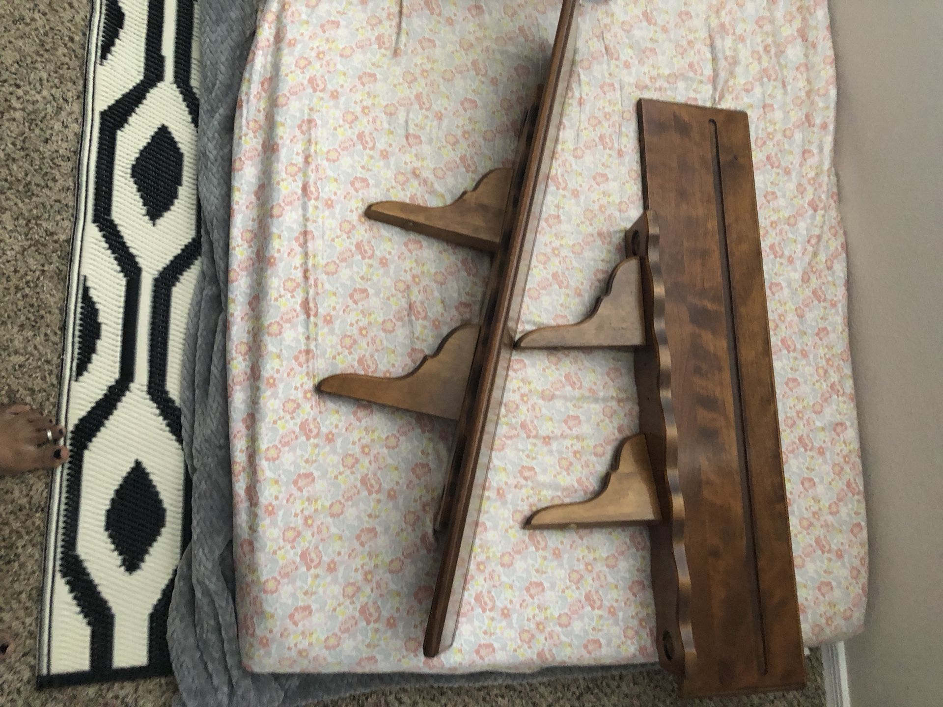 Brown Crates and Pallet Wood Shelf