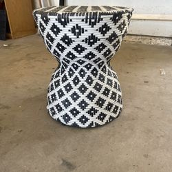 Wicker End Table 