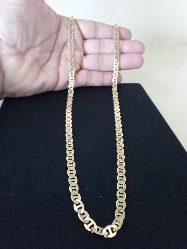 Gold 18k Plated Mariner Necklace Chain