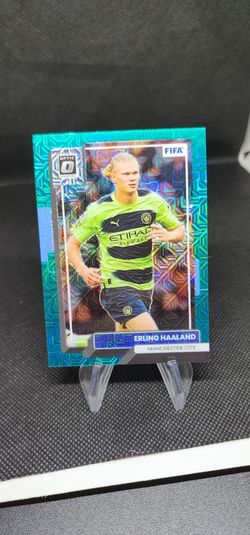 2022-23 Donruss Soccer Base Optic Teal Mojo #160 Erling Haaland /49