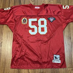 Derrick Thomas Kansas City Chiefs Football Jersey Size 56 Mitchell&Ness Authentic Stitched Rare 