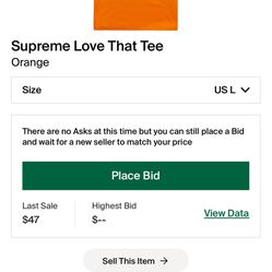 Supreme Love That Tee Size L