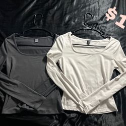 Black + Dark Grey + Light Grey + White Crop Tees