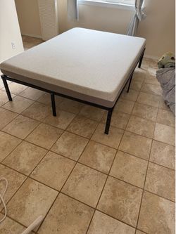 FREE - Full/Double Metal Bed Frame + Memory Foam Mattress | Must Take Both