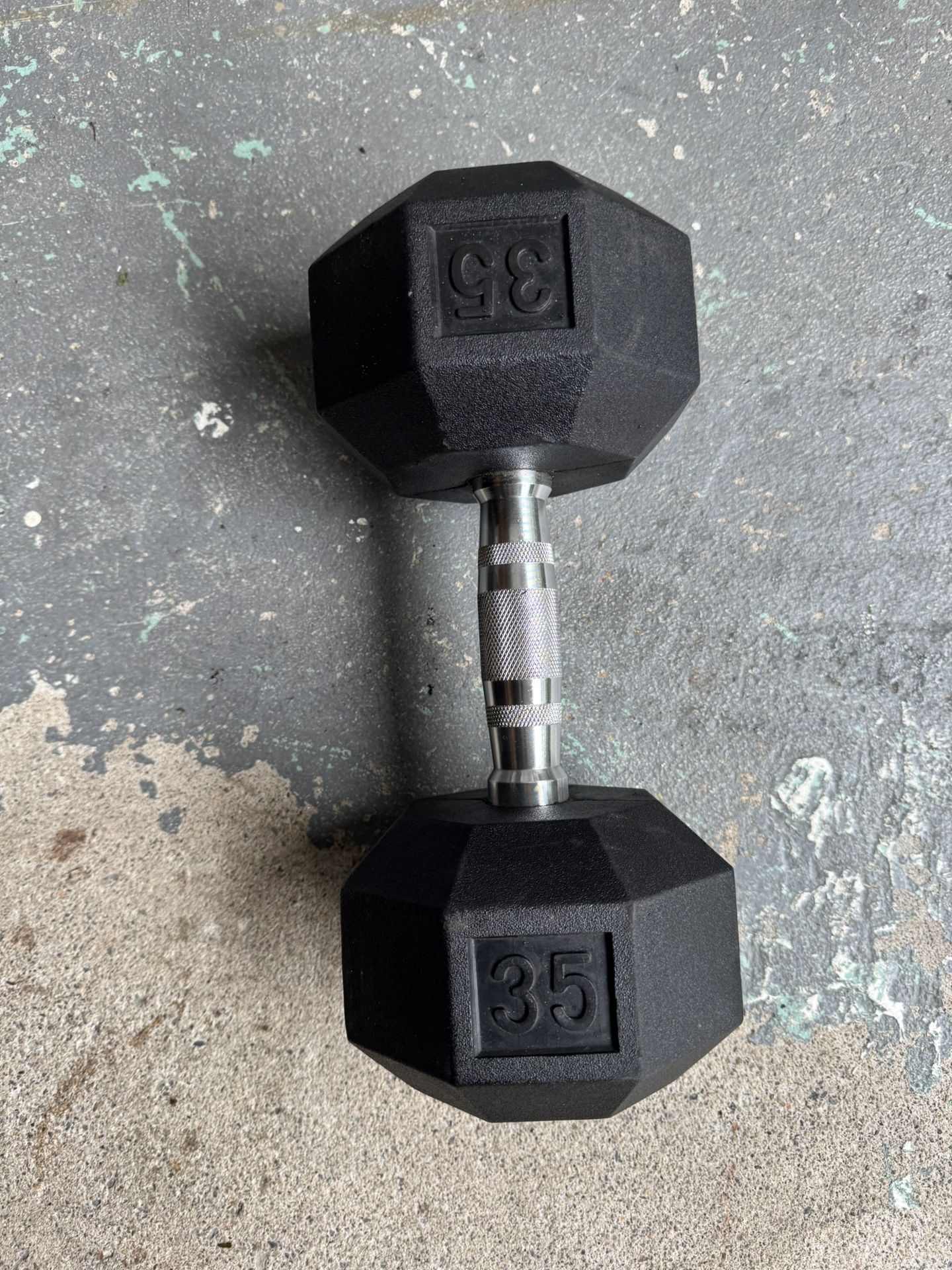 35 Pounds Dumbbell Rubber
