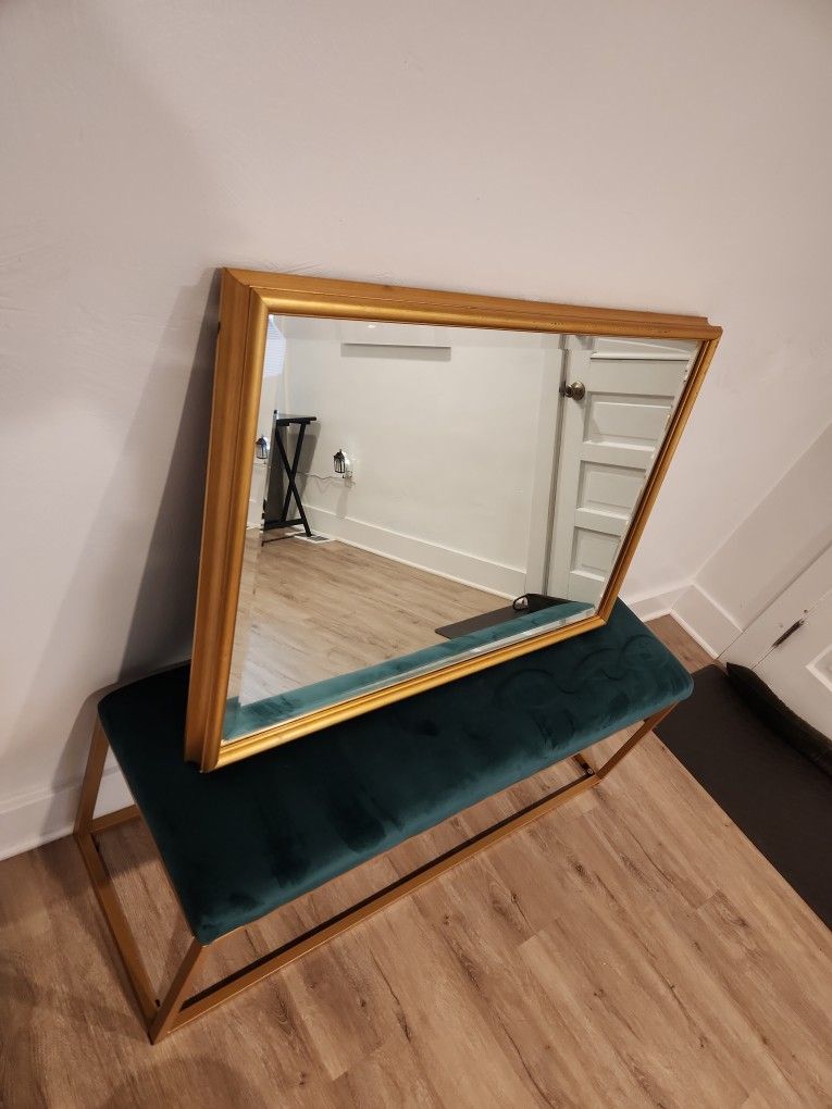 Antique Gold Framed Mirror 38x26