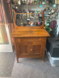 Antique washstand cabinet chest 30 by 30 by 17