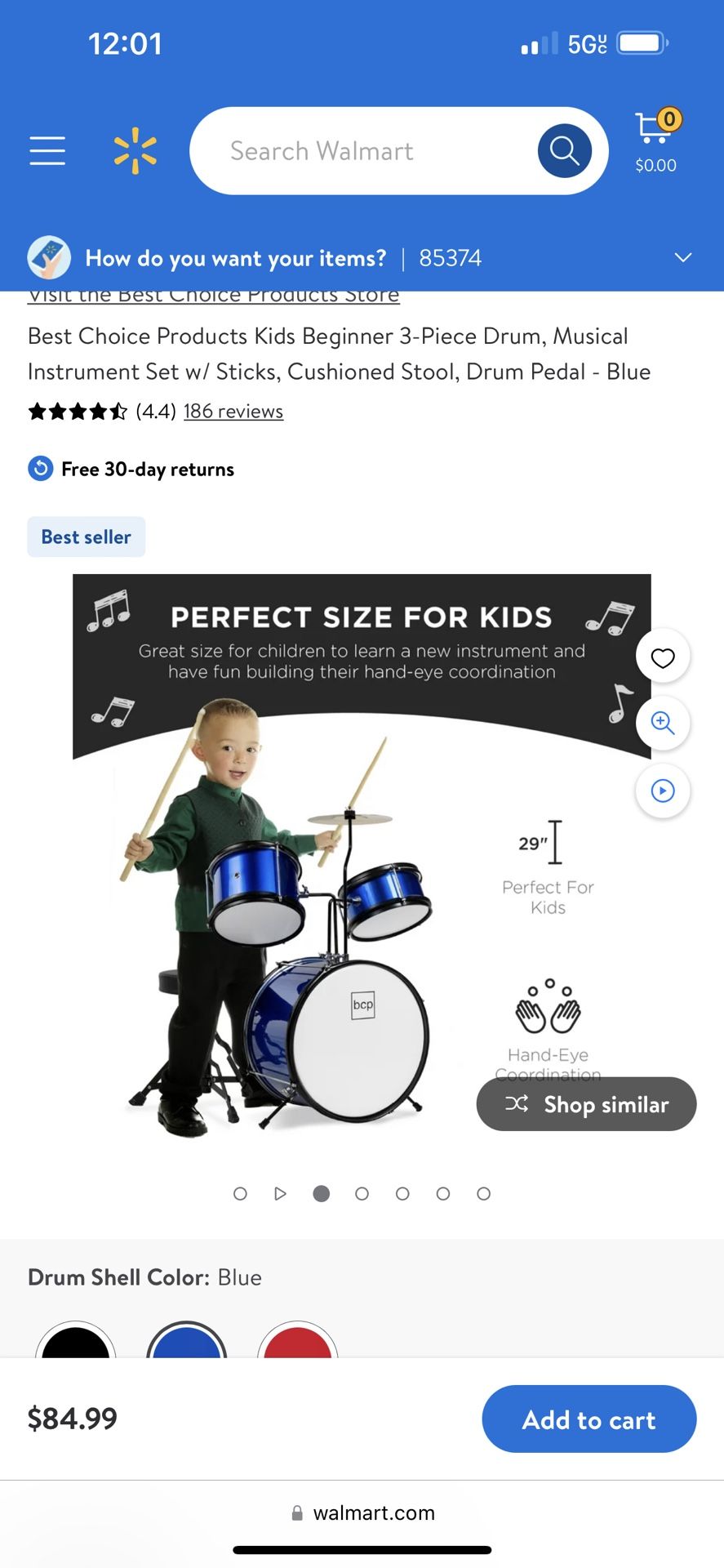 BCP Kids Beginner Drum Set