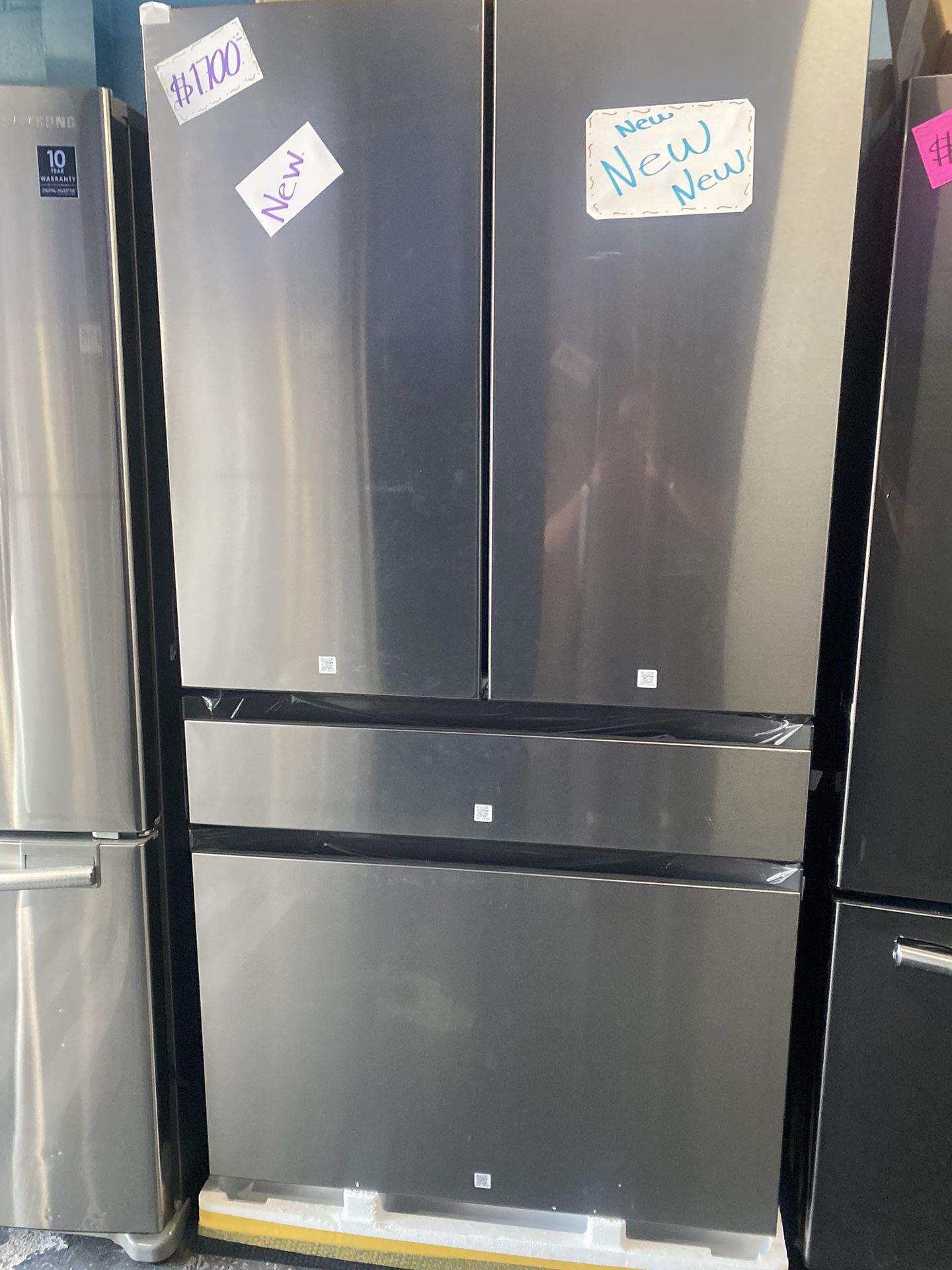 NEW NEW REFRIGERATOR 4 DOORS SSTTEEL SAMSUNG 36” INCH WIDTH