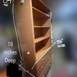 FREE GIANT WOODEN SHELF 