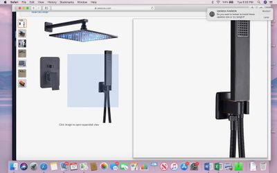 Rozin Bathroom 2-way Mixer Shower Faucet Set 12-inch LED Light Rainfall Showerhead + Handheld Spray Oil Rubbed Bronze