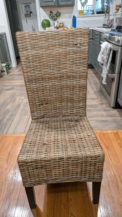 Dining room chairs wicker