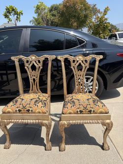 Two Gold Color Chairs $30