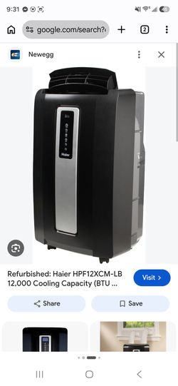 Portable ac black n gray with control
