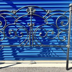 WESLEY ALLEN IRON HEADBOARD LUCERNE BED FRAME