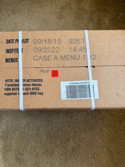 MRE Case A Menu 1-12 (Sealed, unopened box)