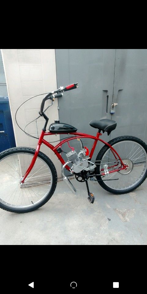 New 2 Stroke Motorized Bike 100cc.