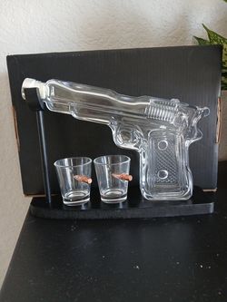 Glass Glock Decanter