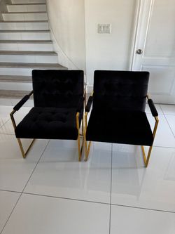 Black accent chairs