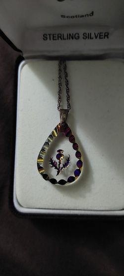 Crystal  Tear drop Pendant  Necklace 