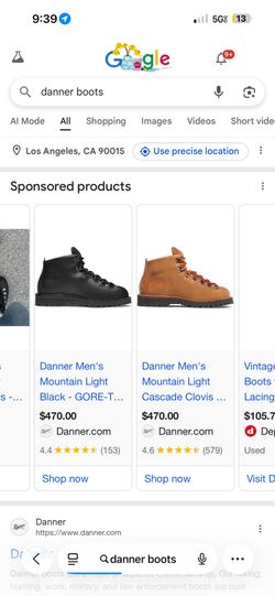 Danner Boots Sz 10