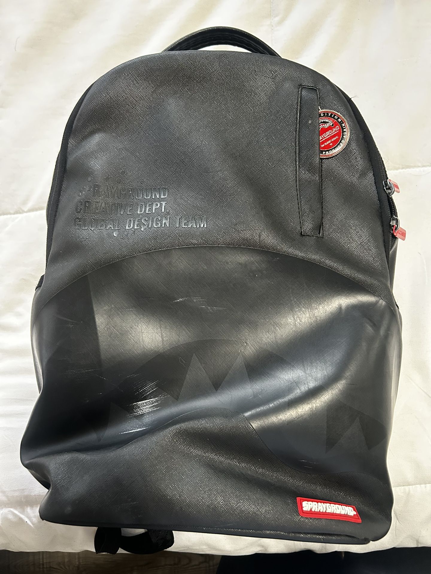 Sprayground Leather Backpack 