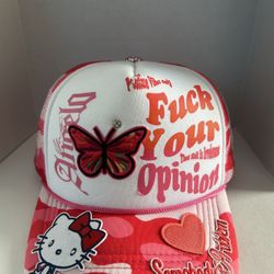 Rare Custom Pink Trucker Style Hat 🔥