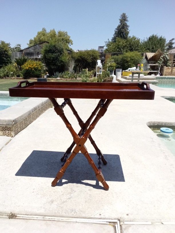 The Bombay Company Butler's Table Mahogany