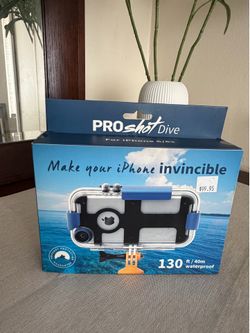 ProShot Waterproof iPhone 6s Case 130ft Underwater Housing w/ Strap NWT
