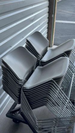 CHAIRS- heavy duty stackable - for office or dining- $10 each