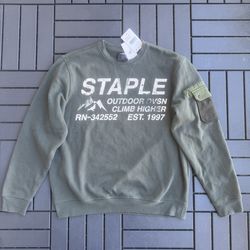 STAPLE DVSN Pkt Crewneck L Green