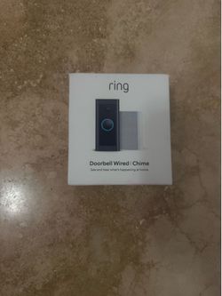 Ring Doorbell Wired Wi-Fi Video Doorbell + Chime Kit, Motion, Alexa, Black