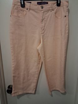 Gloria Vanderbilt Amanda High Rise Tapered Capris Size 10
