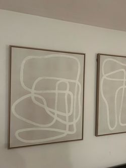 Two abstract art paintings from target Two abstract art paintings from target