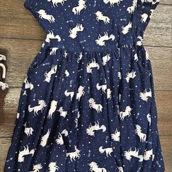 Girls Unicorn Dress Size 8