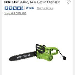 Portland 9 Amp / 14 Inch Chainsaw 