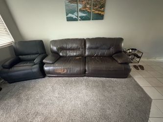 Leather Reclining Couch