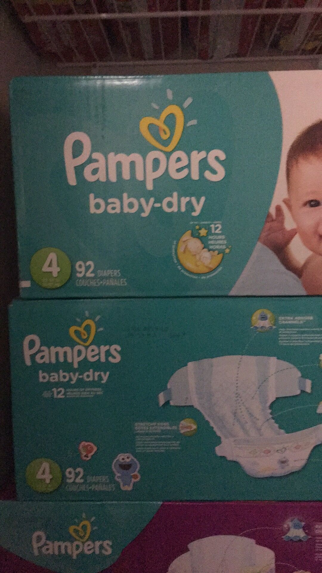 Pampers, size 4, count 92