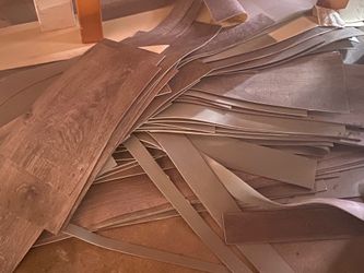 Vinyl flooring and adhesive