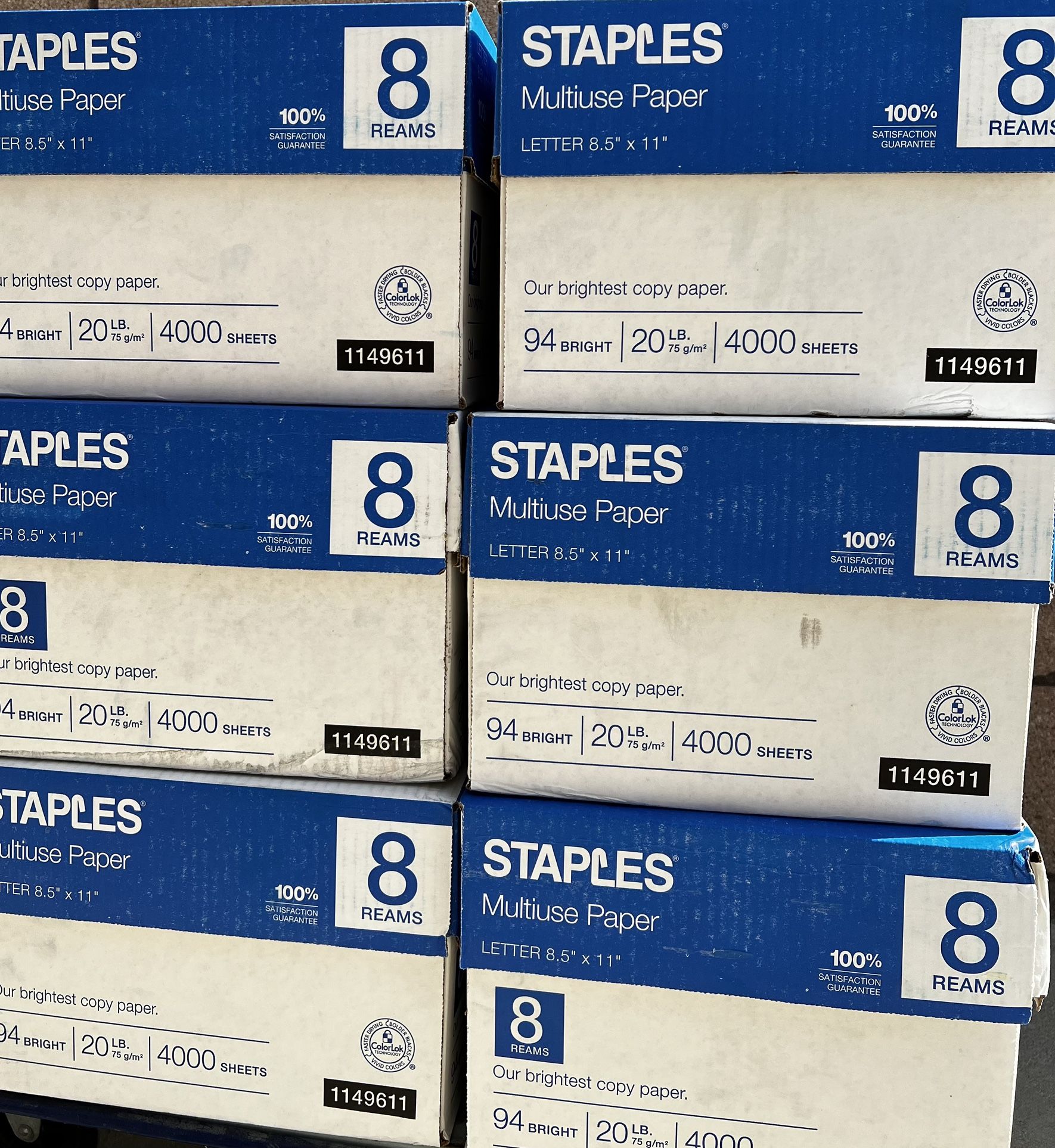 NEW *  Copy Paper Case * 8 Reams * 4000 Sheets Of Paper * Multiuse Printer