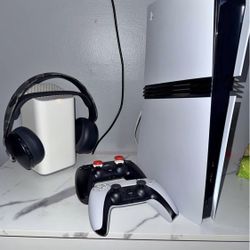 Ps5 Pro 2 Controllers And Pulse Headset 
