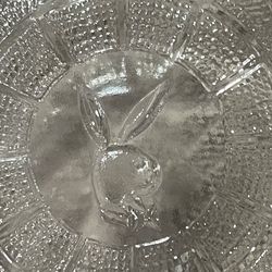 Vintage Glass Playboy Bunny Ash Tray