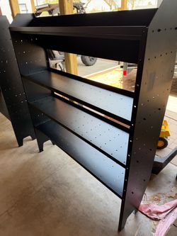 Shelving storage for van or trailer