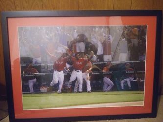 Texas Rangers framed picture