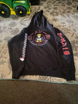 Ripple Junction Hoodie Mens Small Black Naruto Ichiraku Ramen Graphic Sweatshirt