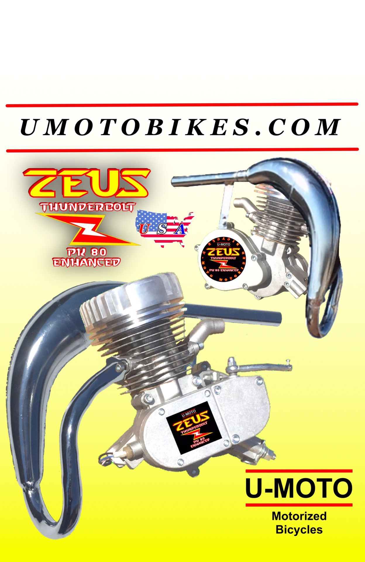 NEW DIY MOTORIZED BIKE SYSTEMS STARTING AT $299.99 100 mpg 30+ mph keep it under 20 mph Wear helmet use lights Pedal start